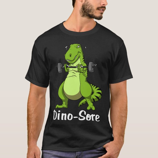 Camiseta Formación en gimnasia de gimnasia de dinosaurio T- (Anverso)