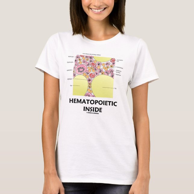 Camiseta Formación hematopoyética dentro de células sanguín (Anverso)
