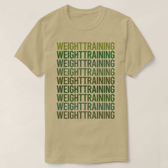 Camiseta Formación sobre el peso del texto verde (Diseño del anverso)