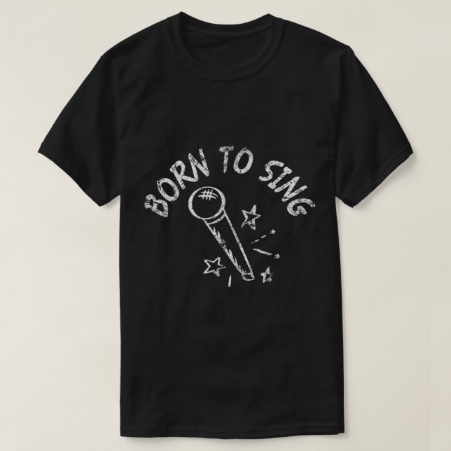 Camiseta formación vocal de cantante karaoke (Diseño del anverso)