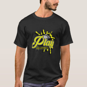 Camiseta Formador Jugador De Voleibol Playa Juega Voleibol