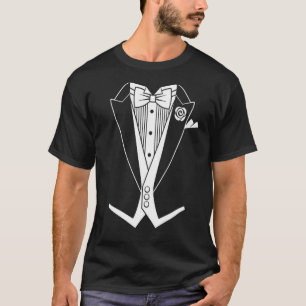 Camiseta formal del smoking de Tailcoat del lazo
