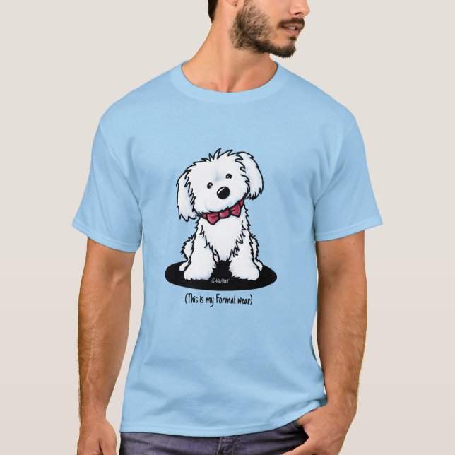 Camiseta formal KiniArt para Maltés (Anverso)