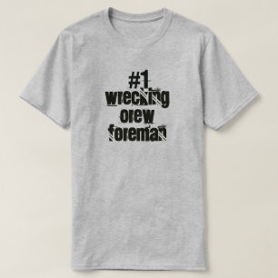 Camiseta Forman de la Tripulación de Desperdicios Número Un