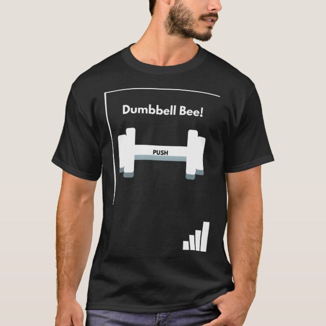Camiseta Formar especial Dumbbell Bee Trendy Gym Fitness F (Anverso)