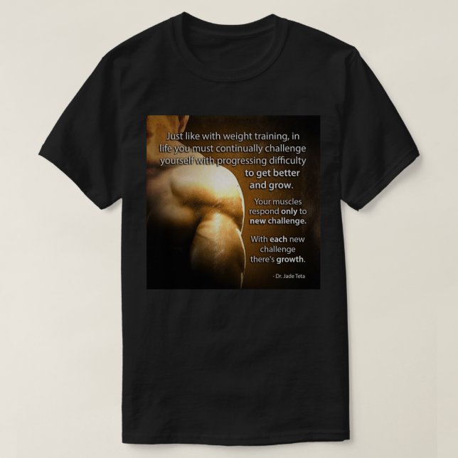 Camiseta Formar palabras motivacionales - Desafío y crecimi (Diseño del anverso)