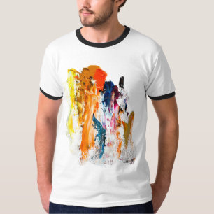 Camiseta Formas abstractas nacidas de la paleta de un artis