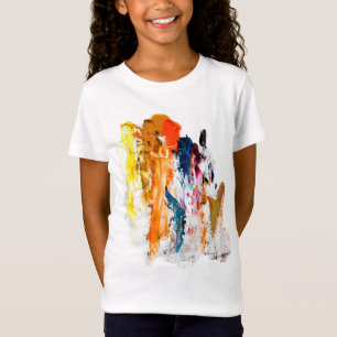 Camiseta Formas abstractas nacidas de la paleta de un artis