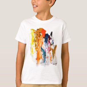 Camiseta Formas abstractas nacidas de la paleta de un artis