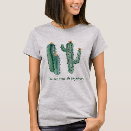 Camiseta Formas Cacti de color de agua