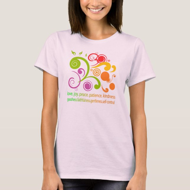 Camiseta Formas coloridas, fruta del alcohol (Anverso)