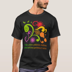 Camiseta Formas coloridas, fruta del alcohol