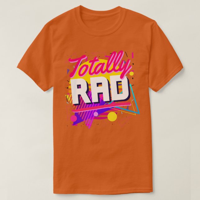 Camiseta Formas completamente rad 80s Estilo geométrico inc (Diseño del anverso)