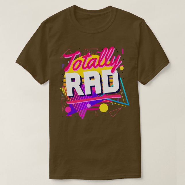 Camiseta Formas completamente rad 80s Estilo geométrico inc (Diseño del anverso)