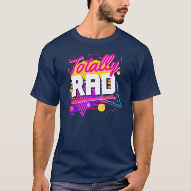 Camiseta Formas completamente rad 80s Estilo geométrico inc (Anverso)