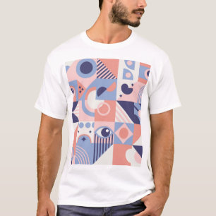 Camiseta Formas cuadradas: mosaico de resumen geométrico