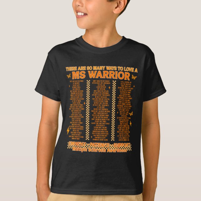 Camiseta Formas de Conciencia de Esclerosis Múltiple Para A (Anverso)
