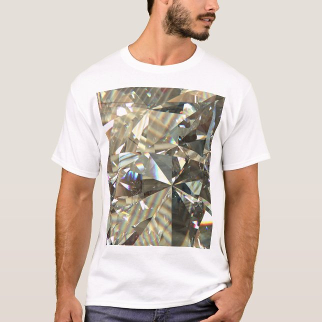 Camiseta Formas de diamante triangular: textura en capas. (Anverso)