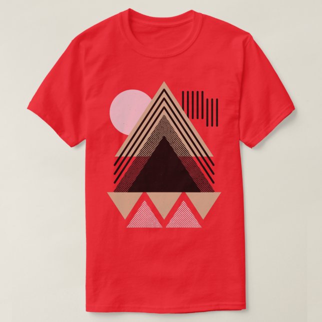 Camiseta Formas de elementos neo geométricos abstractos (Diseño del anverso)