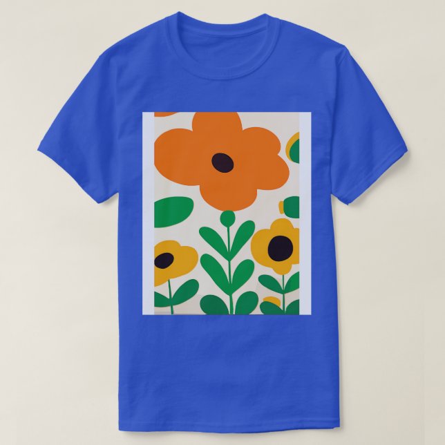Camiseta Formas de girasol 1 (Diseño del anverso)