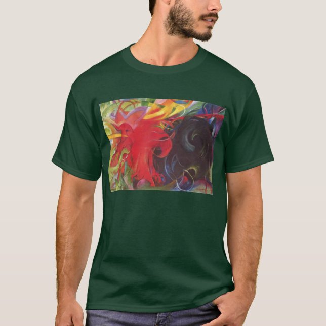Camiseta Formas de lucha de Franz Marc, Bella Artes de époc (Anverso)