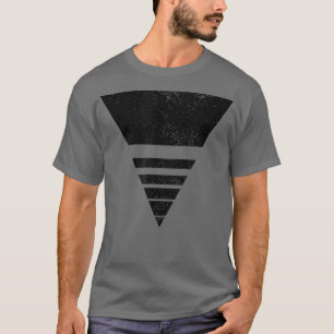 Camiseta Formas de triángulo geométrico segmentadas Dist de