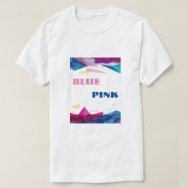 Camiseta Formas de visión rosa azul