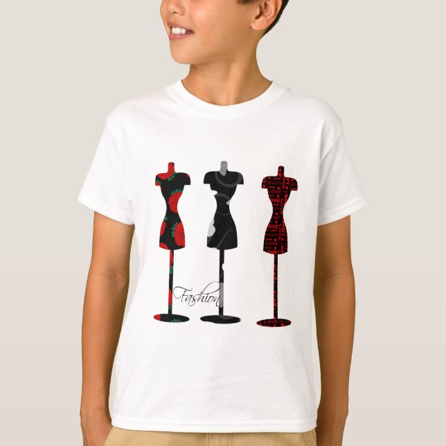 Camiseta Formas del vestido de la moda (Anverso)