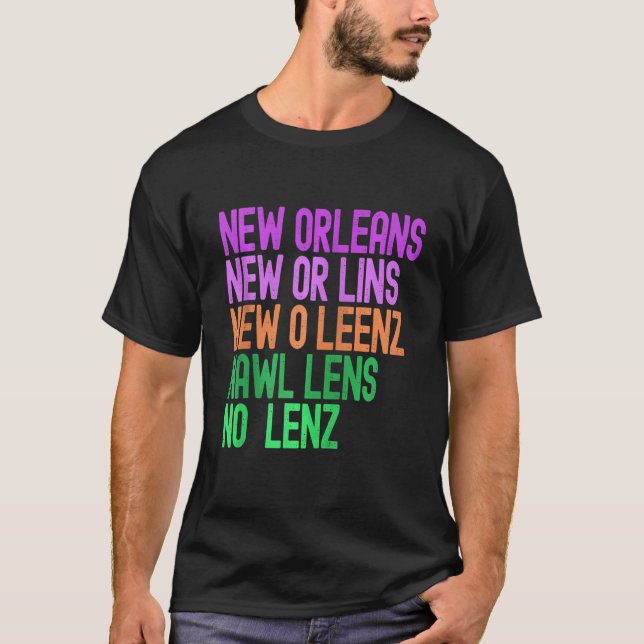 Camiseta Formas Diversas De Decir New Orleans Guay Mardi Gr (Anverso)