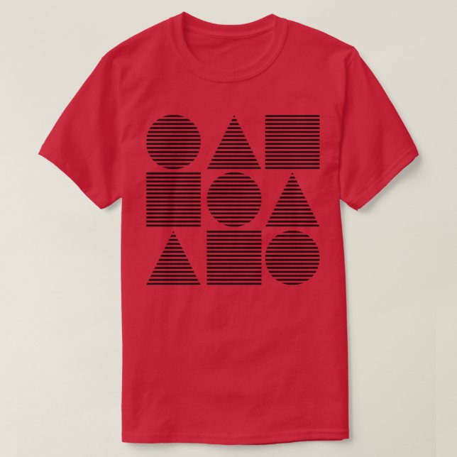 Camiseta formas geométricas (Diseño del anverso)