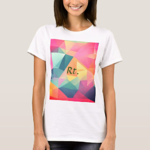 Camiseta Formas geométricas abstractas coloridas añaden nom