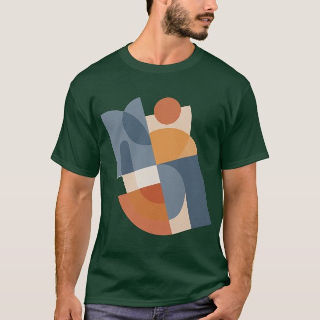 Camiseta Formas Geométricas Abstractas Modernas (Anverso)