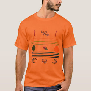 Camiseta Formas Geométricas Coloridas Abstractas Modernas M