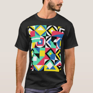 Camiseta Formas geométricas coloridas Ornamento decorativo