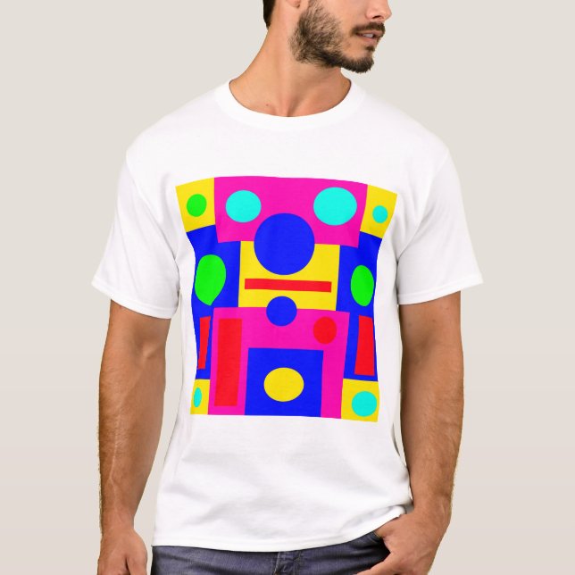 Camiseta Formas geométricas de color (Anverso)