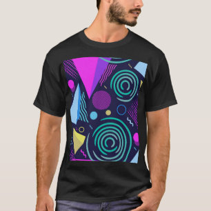 Camiseta Formas geométricas de estilo Memphis