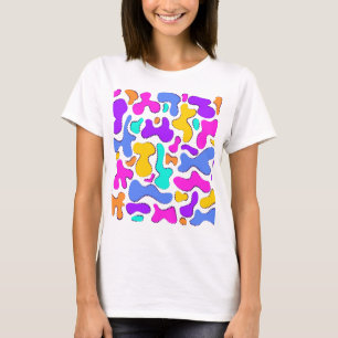 Camiseta Formas líquidas de ácido brillante