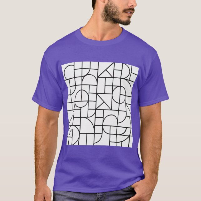 Camiseta Formas minimalistas modernas (Anverso)