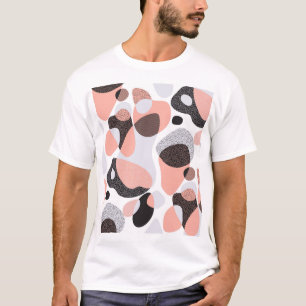 Camiseta Formas Naturales: Textura Geométrica Sin Marea.