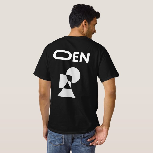Camiseta Formas opacas (Reverso completo)