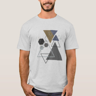 Camiseta Formas/Resumen de hexágonos triangulares