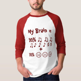 Camiseta Fórmula cerebral: Cita divertida Raglan