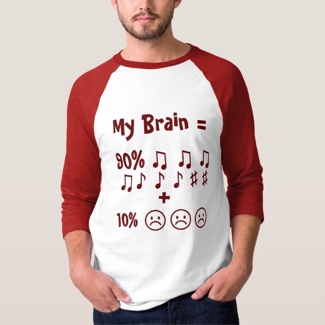 Camiseta Fórmula cerebral: Cita divertida Raglan (Anverso)