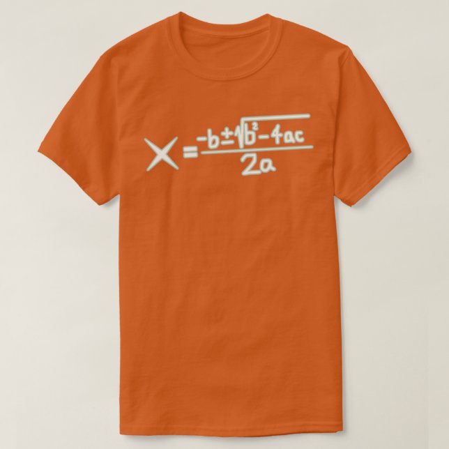 Camiseta Fórmula cuadrática Algebra Refrigerer Math Guay Re (Diseño del anverso)