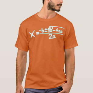 Camiseta Fórmula cuadrática Algebra Refrigerer Math Guay Re