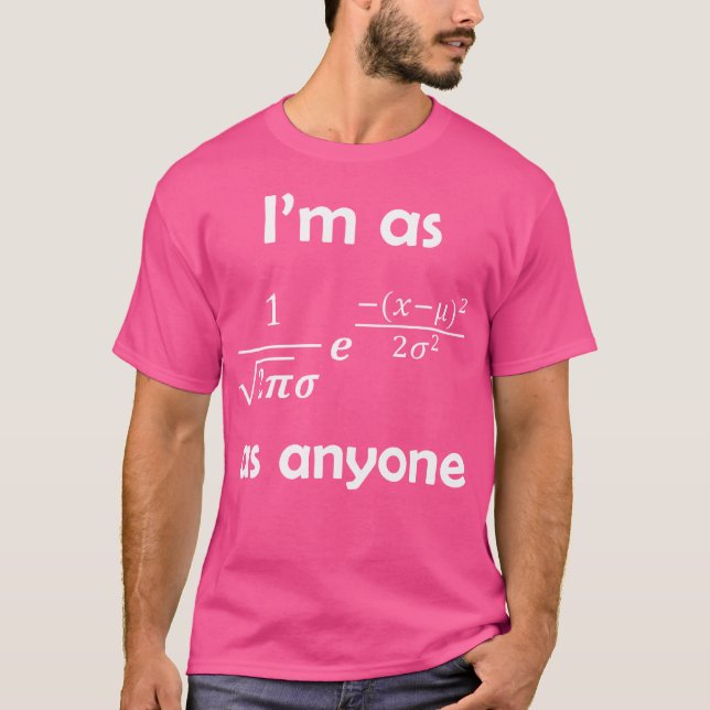 Camiseta Fórmula de curva de la curva de la distribución no (Anverso)