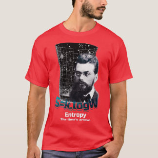 Camiseta Fórmula de Entropía Boltzmann Física teórica y