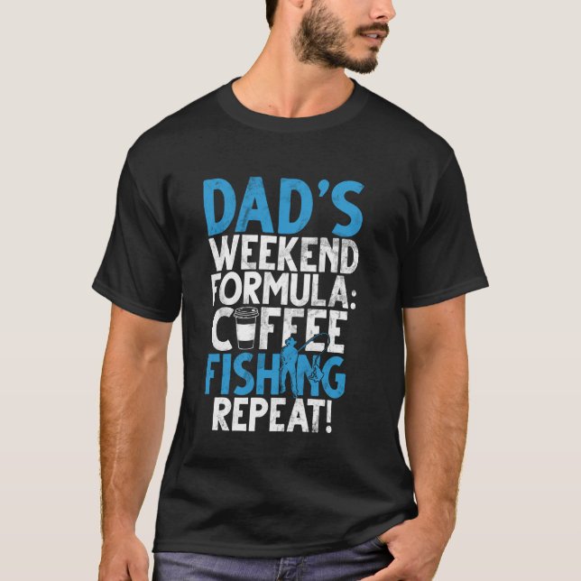 Camiseta Fórmula de fin de semana de café de pesca Dadu2019 (Anverso)