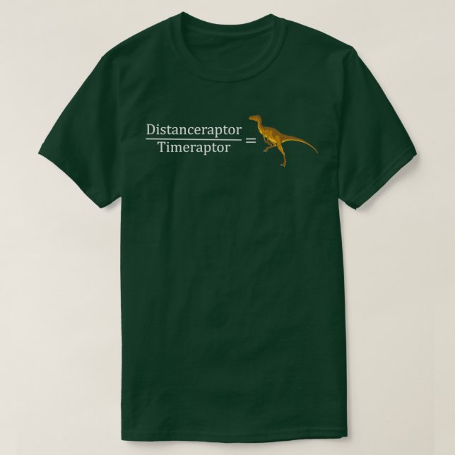 Camiseta Fórmula de velocidad de dinosaurios de velocidad d (Diseño del anverso)