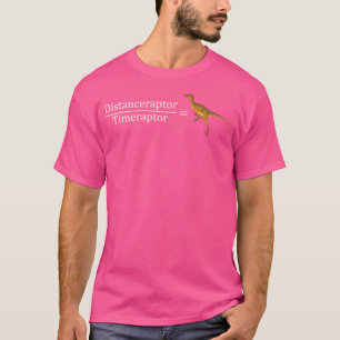 Camiseta Fórmula de velocidad de Velociraptor Matemáticas D